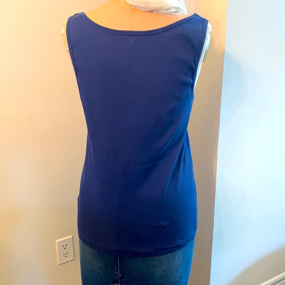 3 for $15 bundle Banana Republic navy ribbed tank top  lightly worn - Picture 2 of 4